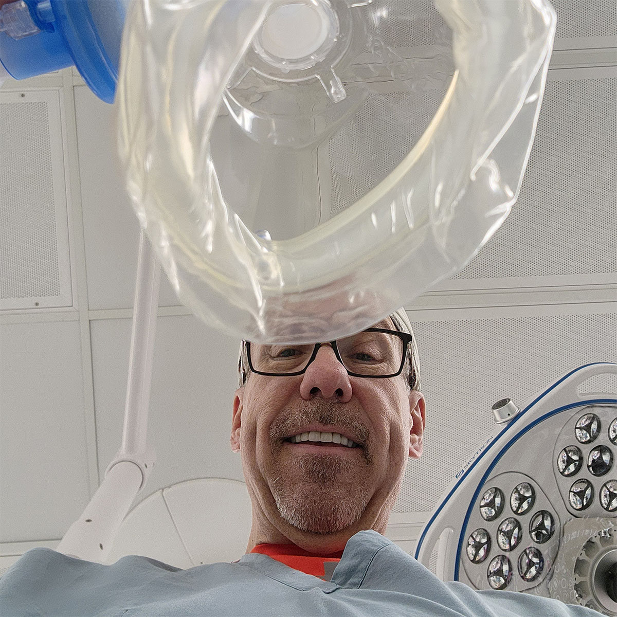 The last thing a patient sees before going to sleep