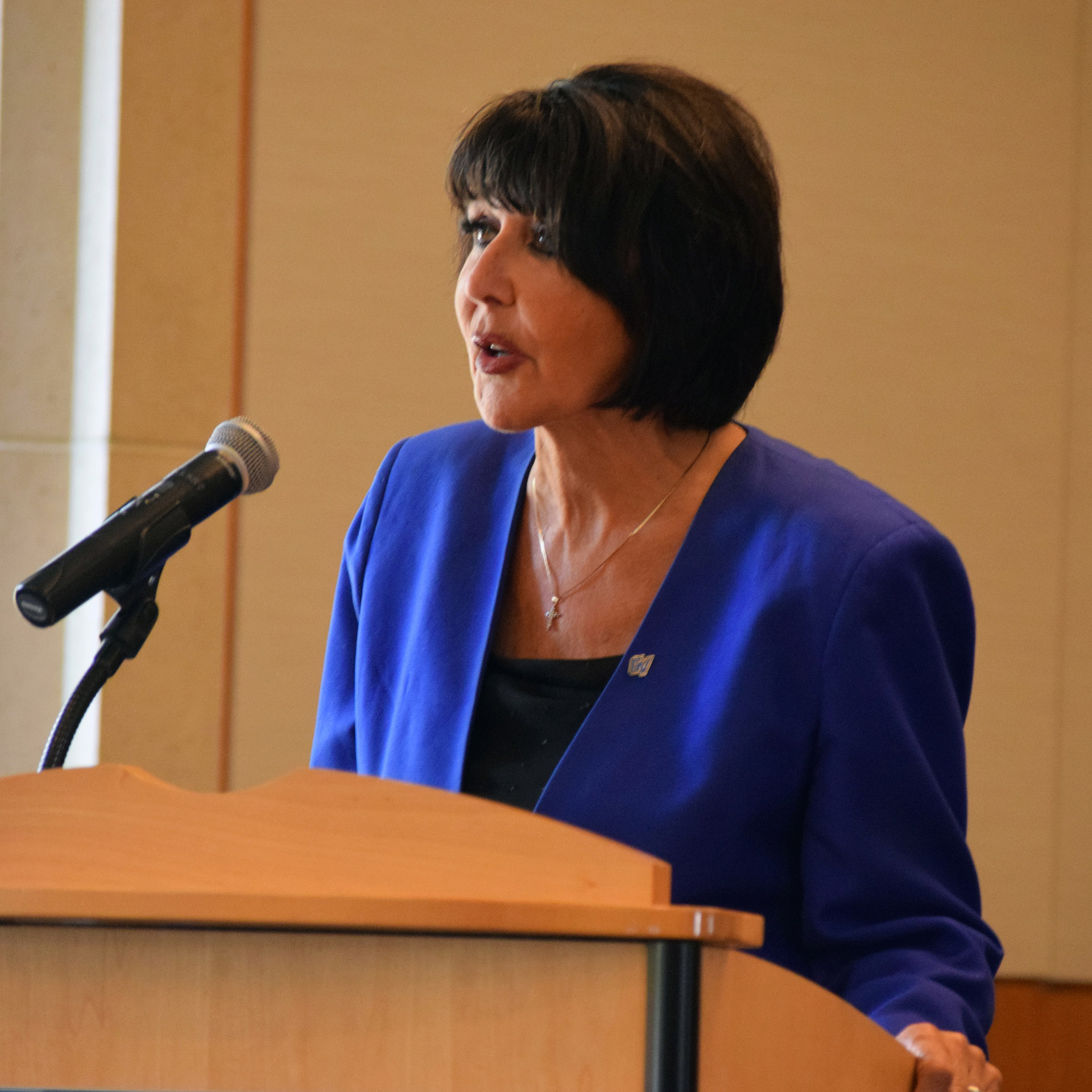 GVSU President Philomena Mantella