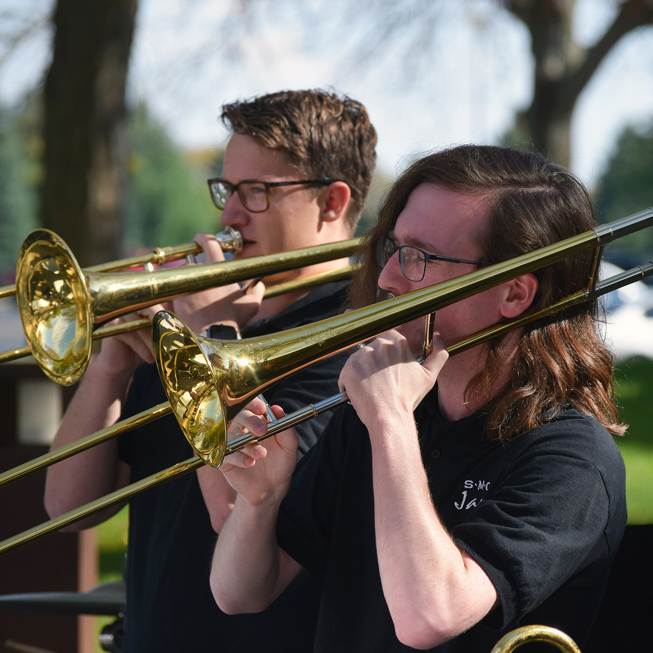 Ryan Peterson, Owen Lingle, trombones