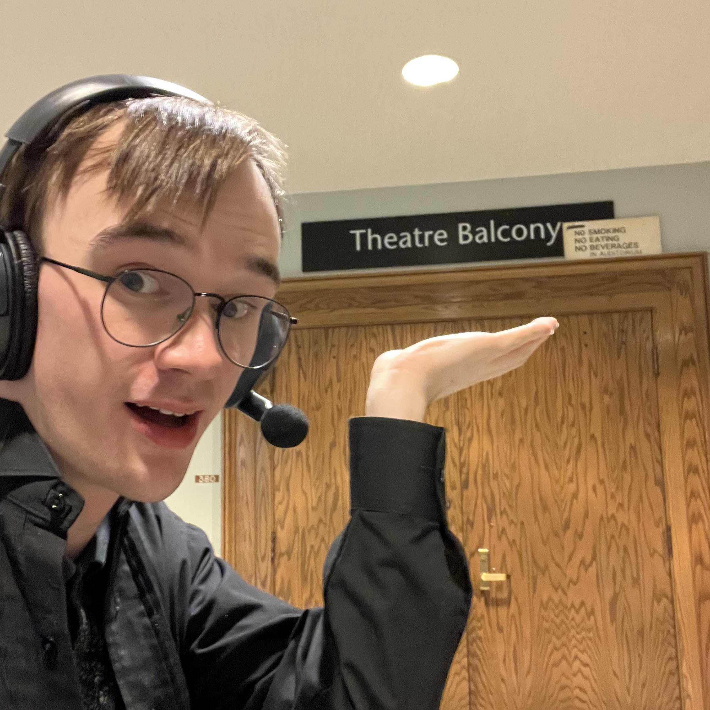 Sam is a theatre stage tech as a campus job